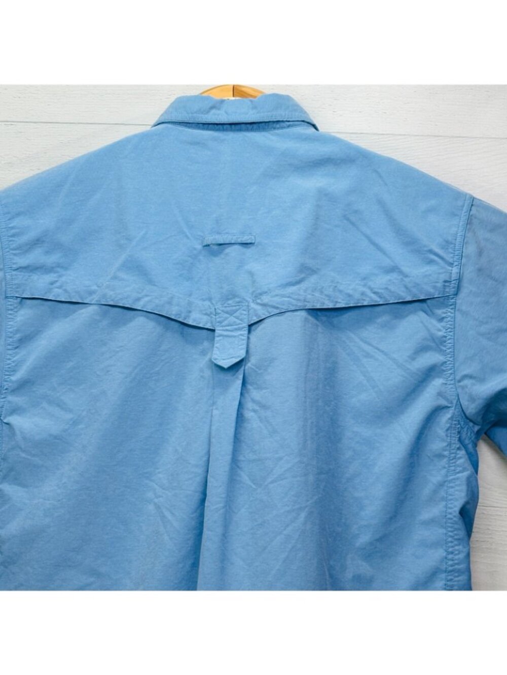 ExOfficio Mens L Adventure Travel Shirt Blue Long Sleeve Ventilated Hiking - Picture 8 of 12